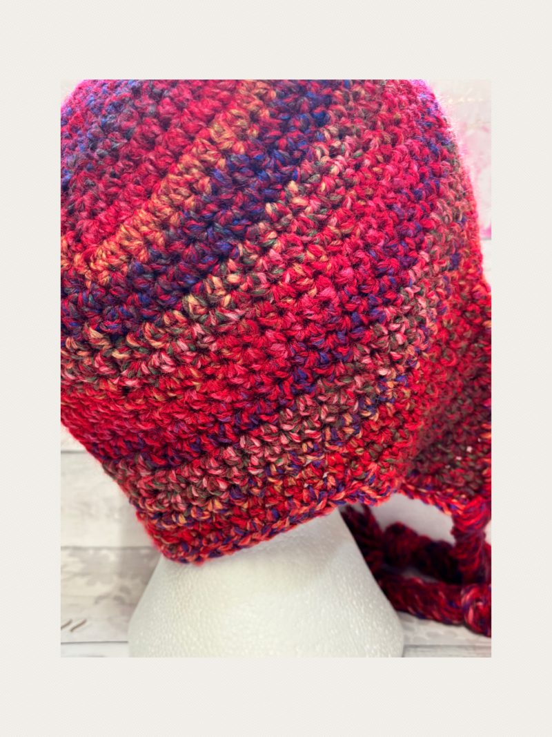 Crocheted Sherpa Style Hat with Ear Flaps – Unisex