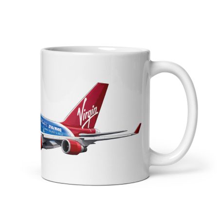 Virgin Atlantic Star Wars Aviation Mug | White Ceramic 11oz Made To Order Plane Spotter Gift