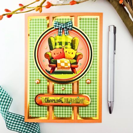 Funny Card For A Friend - "I Chair-ish Our Friendship"