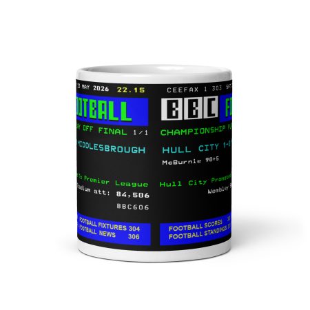 Hull City Wembley Play Off Final Mug – White 11oz Ceramic Made To Order