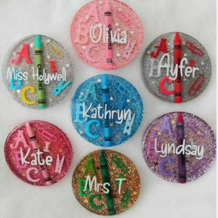 Personalised resin teacher coaster, teacher gift, thank you teacher gift