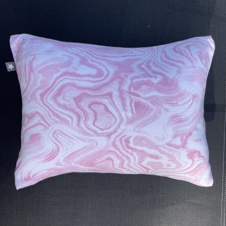 Mini pillow with removable cover (“Pink Crystal")