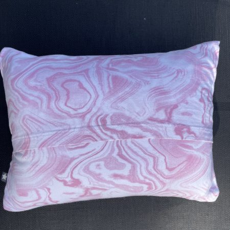 Mini pillow with removable cover (“Pink Crystal")