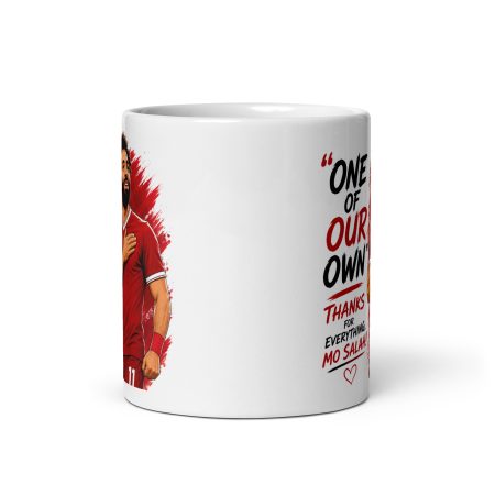 Mo Salah Football Mug Ceramic 11oz White Made To Order Liverpool Fan Gift