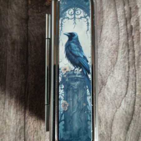 Raven Lipstick Case | Gothic Lipstick Holder | Witch Gift | Dark Academia Accessory