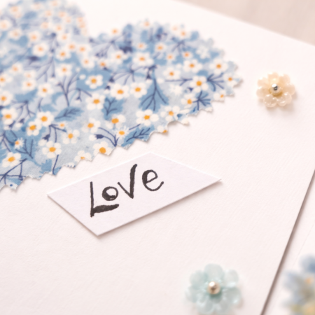 Handmade Fabric Heart Card, 21st Birthday Keepsake, Floral Liberty Print, Personalised daughter gift