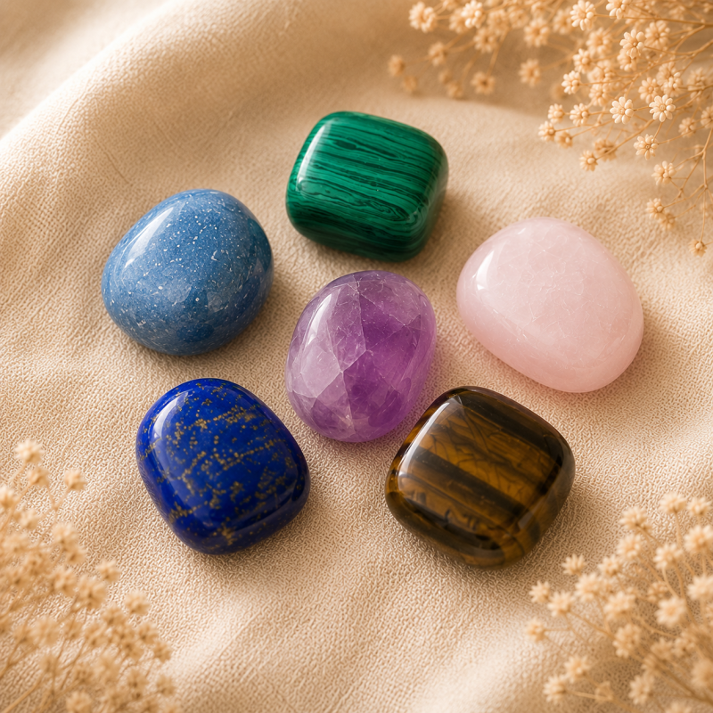 Crystal Oracle Guidance Pouch – Crystal Reflection & Intuition Gift Set