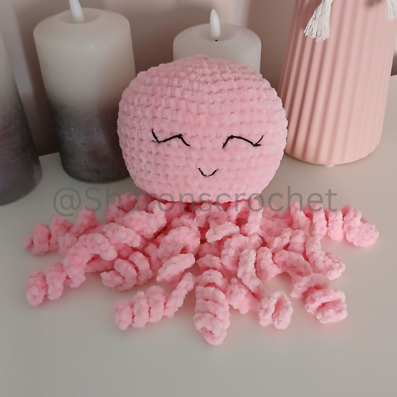 🐙 Plush Crochet Octopus Comforter 🩷✨