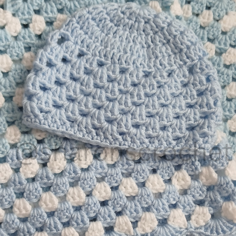 🧶 Handmade Granny Square Baby Blanket & Hat Sets ❤️