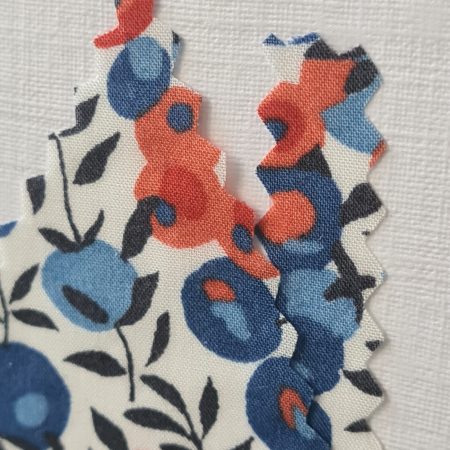 Handmade New Home Card with Liberty Fabric and Sunflowers