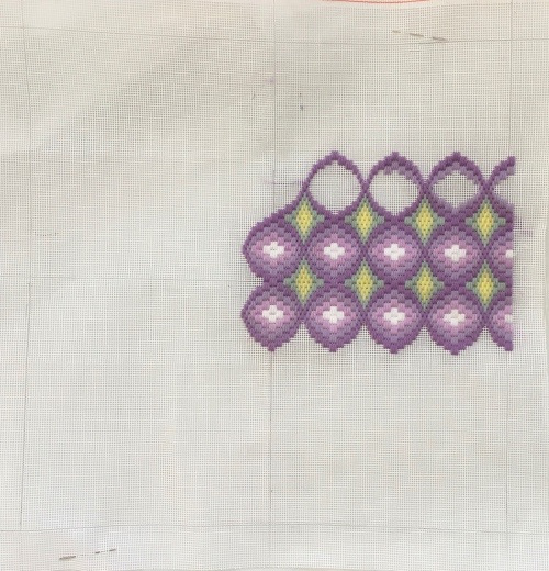 Original Bargello needlepoint cushion