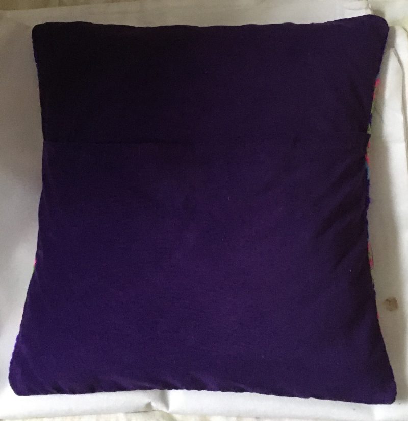 Original needlepoint cushion in bold design