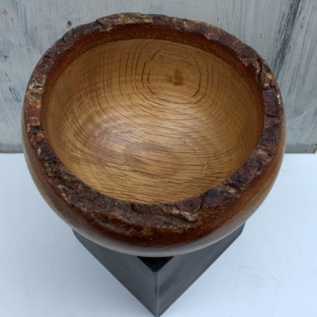 Small Natural Edge Bowl in Oak