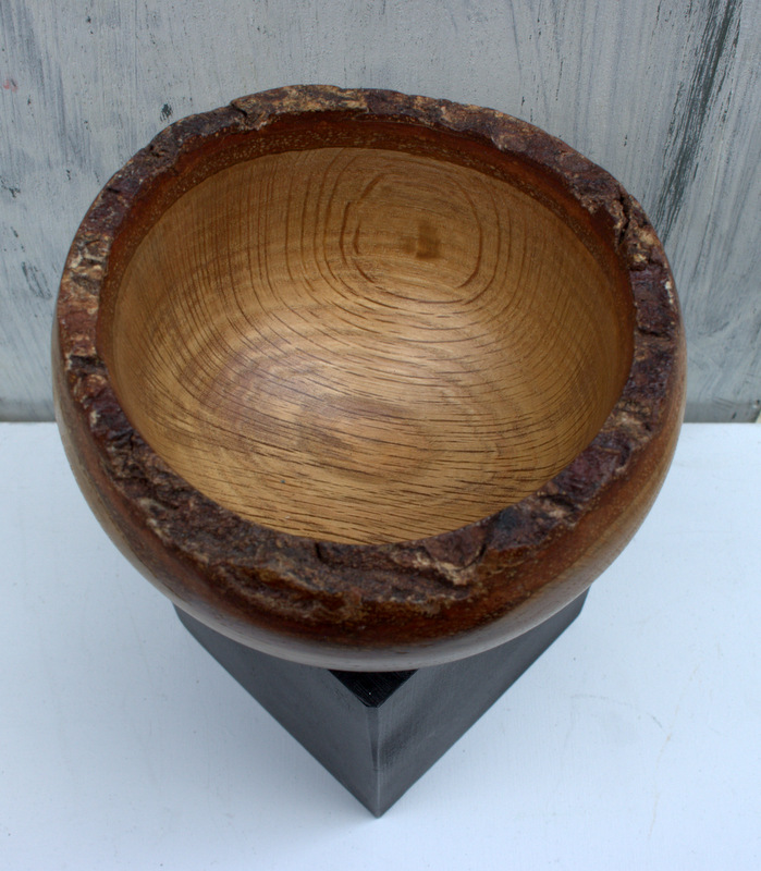 Small Natural Edge Bowl in Oak