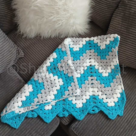 💙 Handmade Crochet Baby Blanket 💙