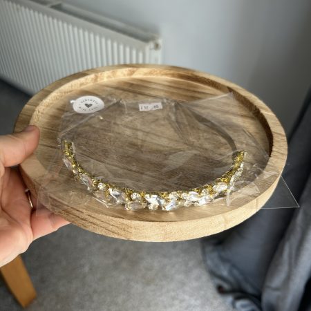 stunning gold beaded headband