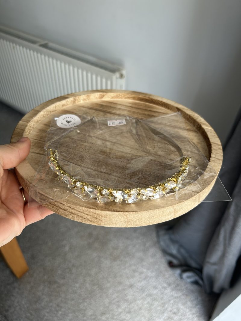 stunning gold beaded headband