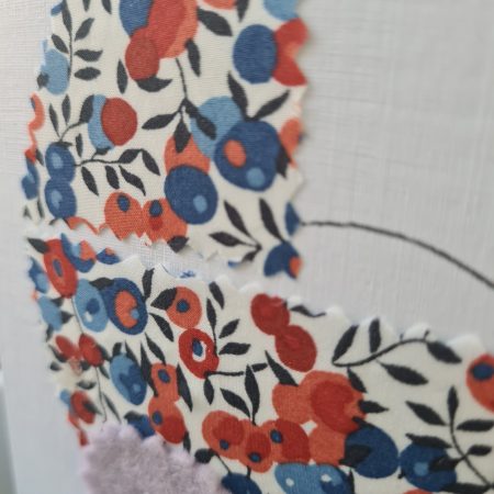 Handmade New Baby Card with Fabric Appliqué Pram Design
