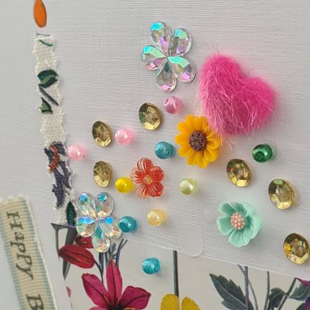 Handmade Birthday Card. Celebrate a special birthday with a cupcake!