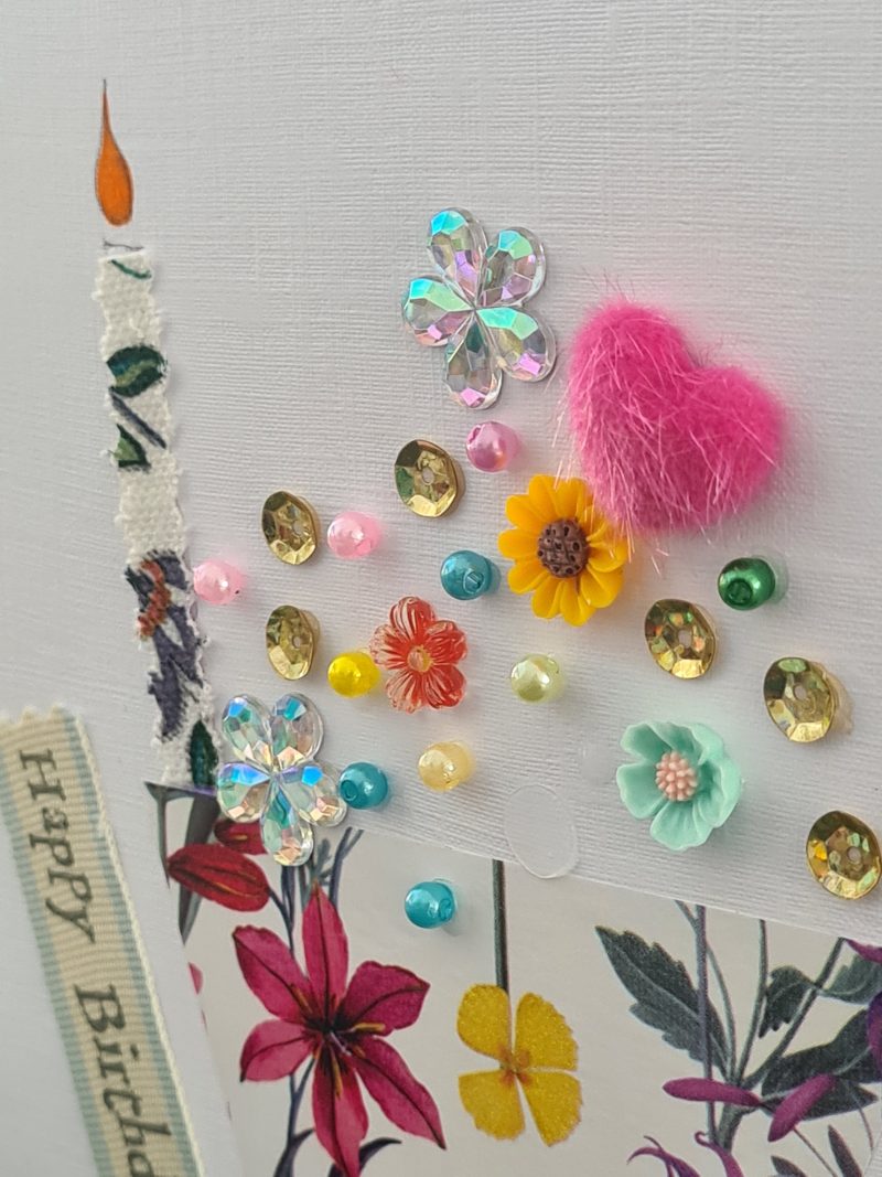 Handmade Birthday Card. Celebrate a special birthday with a cupcake!