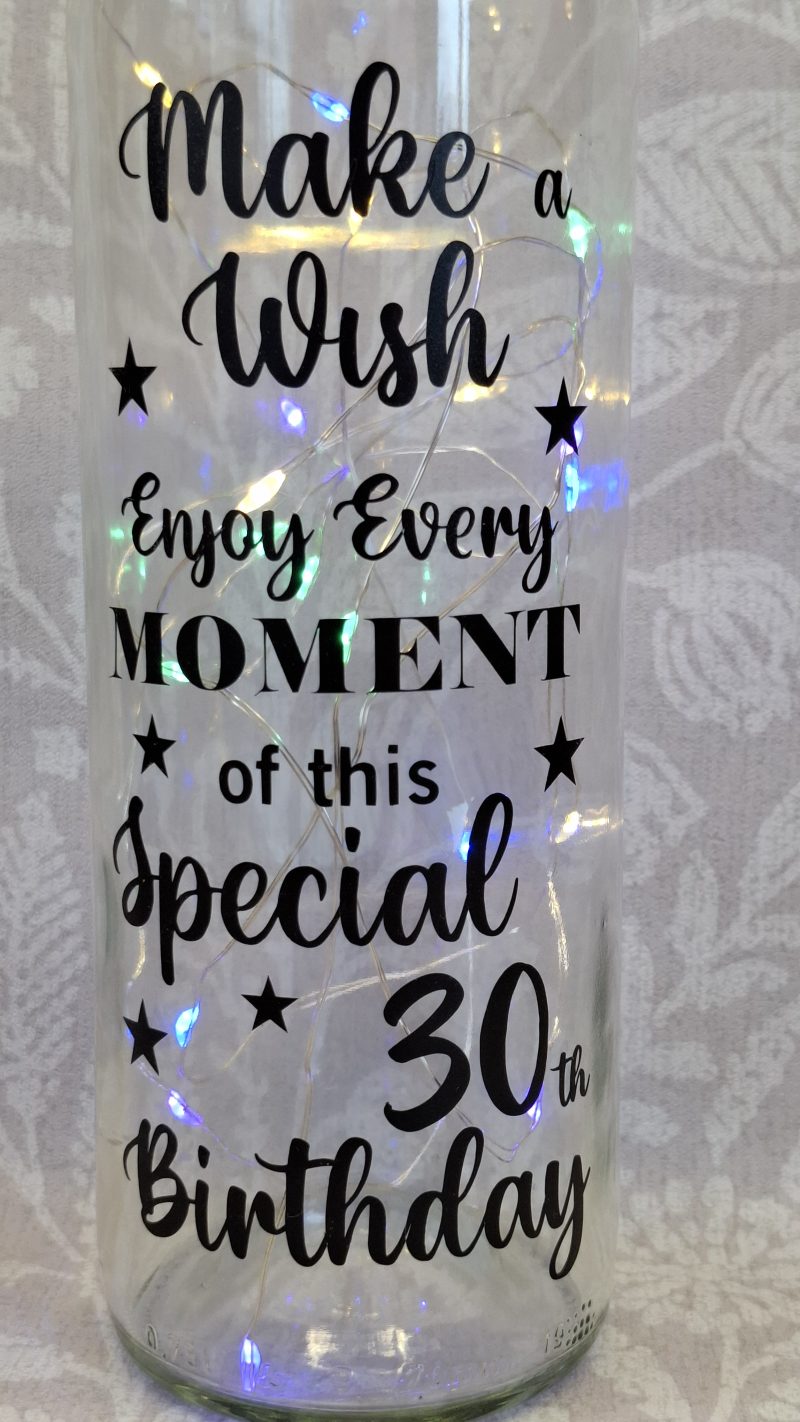 Happy Birthday Best Friend, Light up Wine Bottle Gift