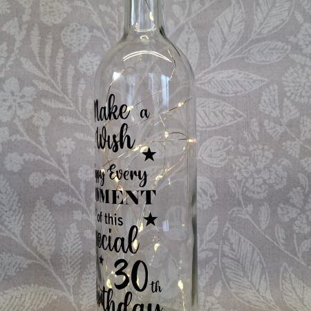 Happy Birthday Best Friend, Light up Wine Bottle Gift