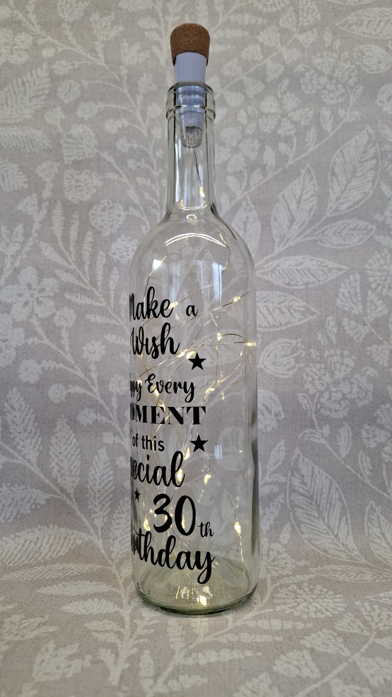 Happy Birthday Best Friend, Light up Wine Bottle Gift