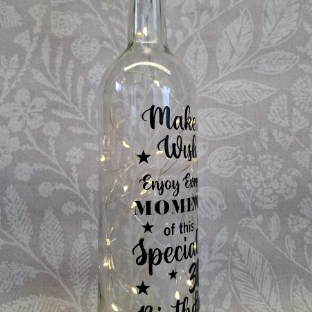 Happy Birthday Best Friend, Light up Wine Bottle Gift