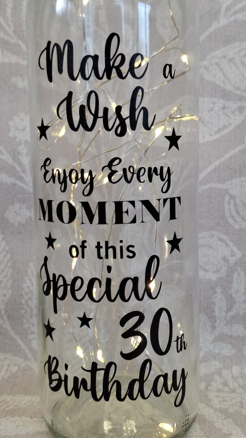 Happy Birthday Best Friend, Light up Wine Bottle Gift