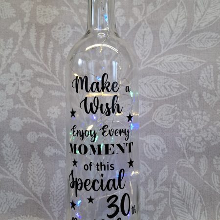 Happy Birthday Best Friend, Light up Wine Bottle Gift