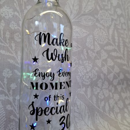 Happy Birthday Best Friend, Light up Wine Bottle Gift