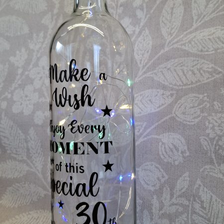 Happy Birthday Best Friend, Light up Wine Bottle Gift