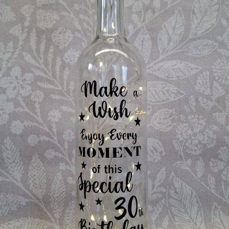 Happy Birthday Best Friend, Light up Wine Bottle Gift