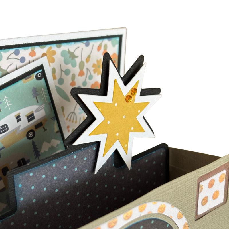 Handmade Camera Pop Up Card, Vintage Style Greeting Gift