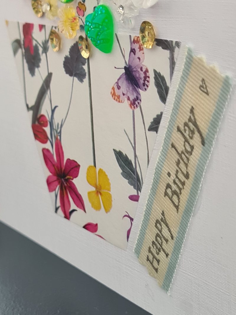 Handmade Birthday Card. Celebrate a special birthday with a cupcake!