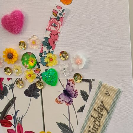 Handmade Birthday Card. Celebrate a special birthday with a cupcake!