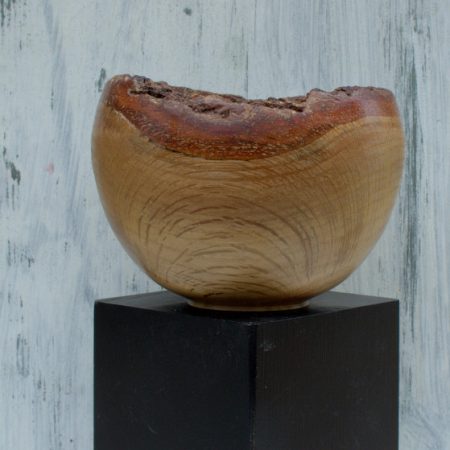 Small Natural Edge Bowl in Oak