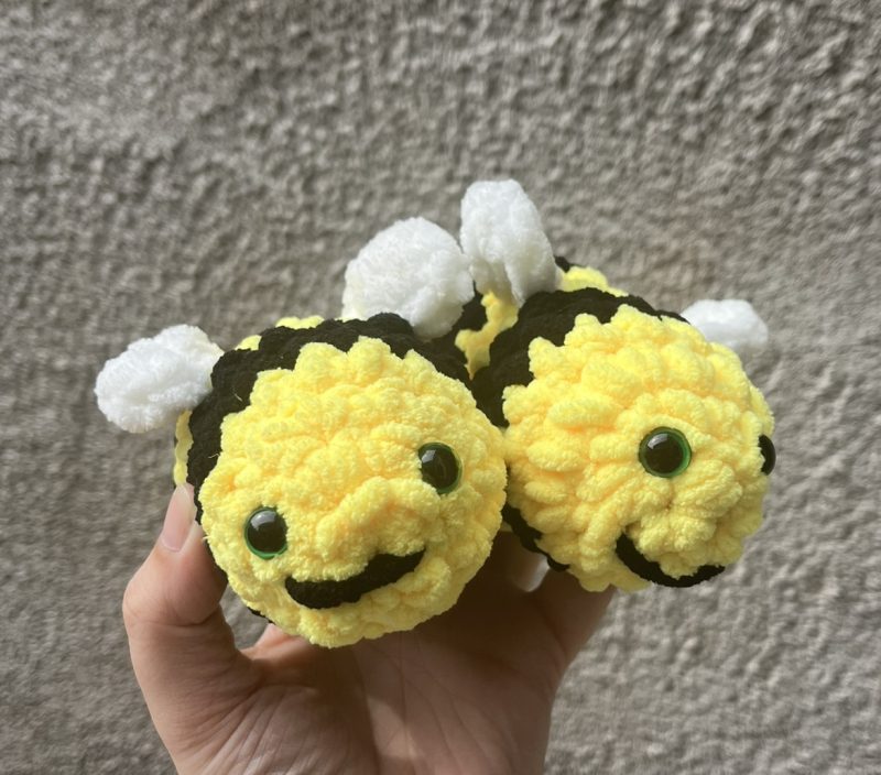 Amigurumi bumblebee plush