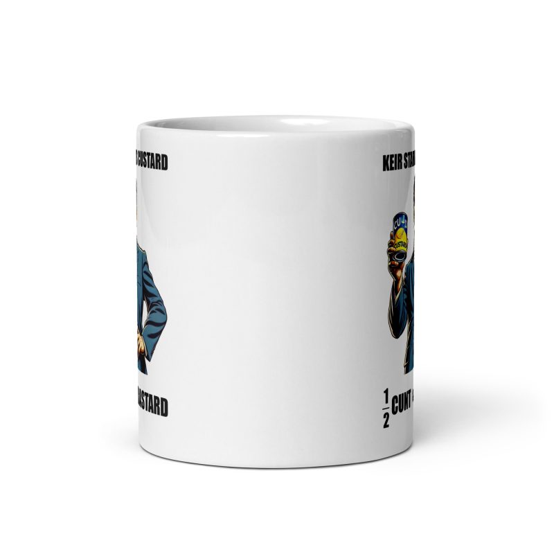 Funny Political Mug, White Ceramic 11oz, Made To Order Keir Starmer Custard Mug