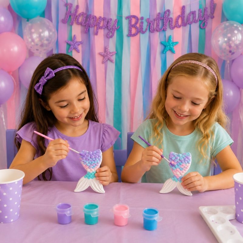 Paint Your Own Mermaid tail, Mermaid Kids Painting Activity 🎨 🖌 🧜‍♀️