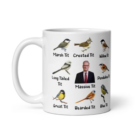 Keir Starmer Satire Mug, White Ceramic 11oz, Made To Order Funny Political Mug