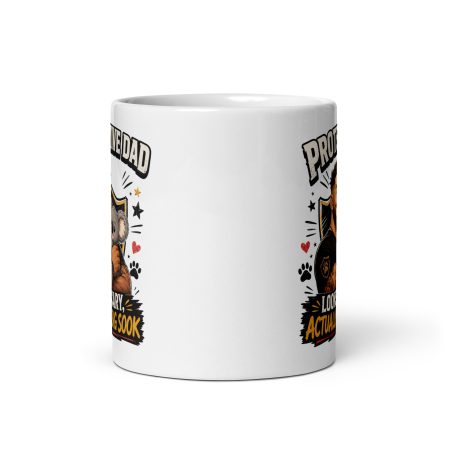 Protective Dad Mug, White Ceramic 11oz, Made To Order Funny Father’s Day Gift