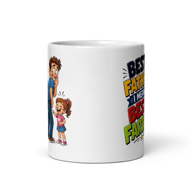 Best Father Best Farter Mug, White Ceramic 11oz Funny Dad Gift, Made To Order