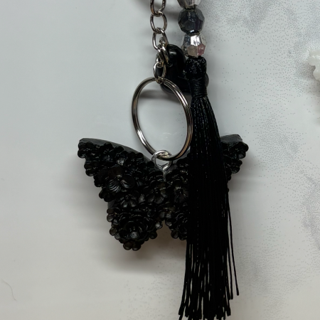 Resin Butterfly Keyrings