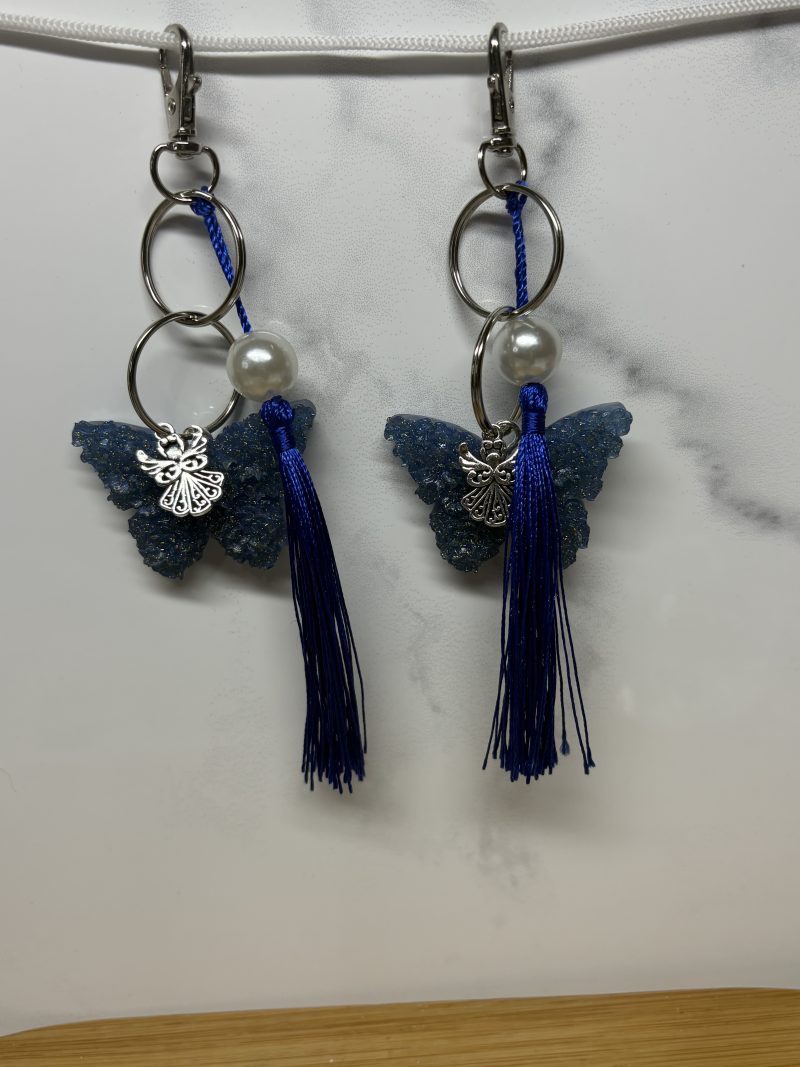Resin Butterfly Keyrings