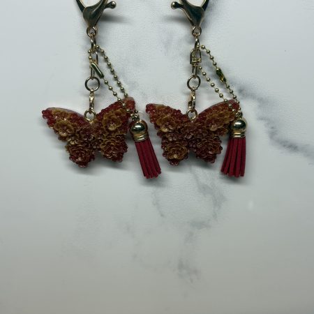 Resin Butterfly Keyrings