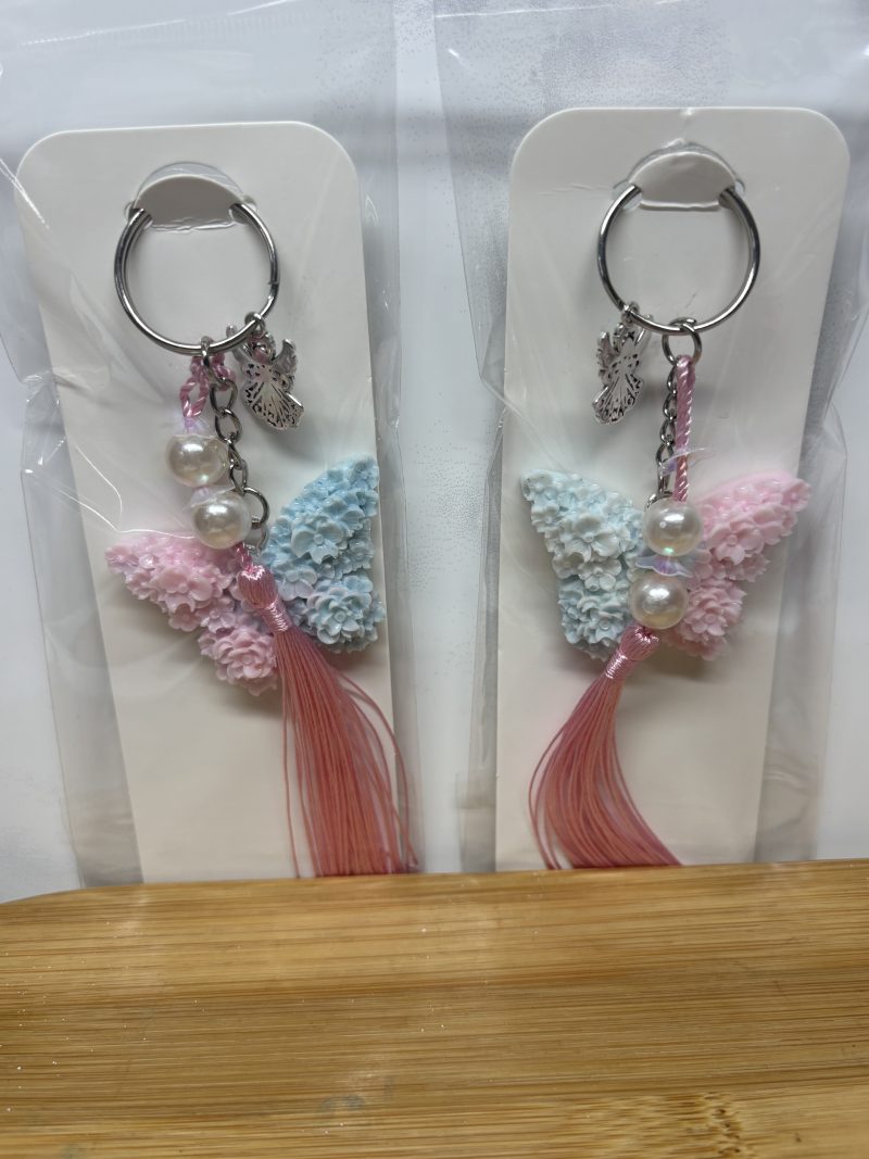 Resin Butterfly Keyrings