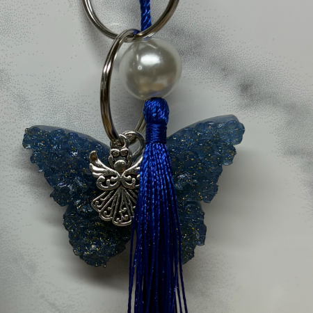 Resin Butterfly Keyrings