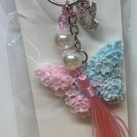 Resin Butterfly Keyrings