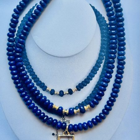 Midnight Blue Layered Statement Necklace